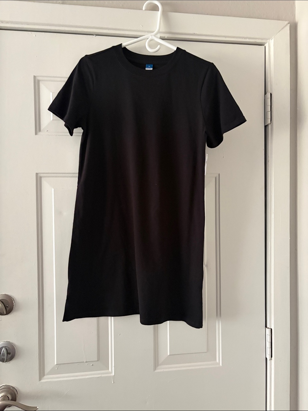 Old Navy Black Midi T-Shirt Dress